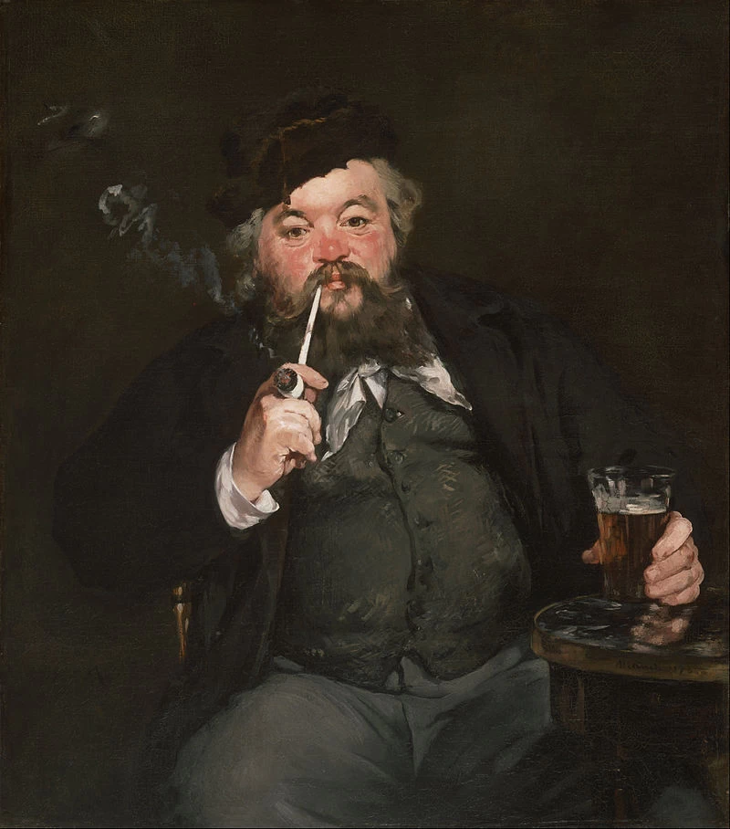 134-Édouard Manet, Il Buon Bock, 1873-Philadelphia Museum of Art  